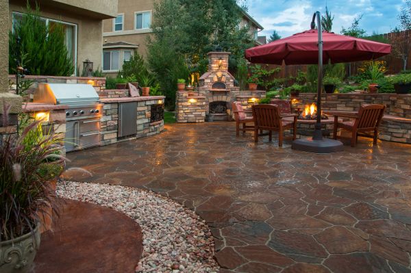 Stone Patio Construction in Redding
