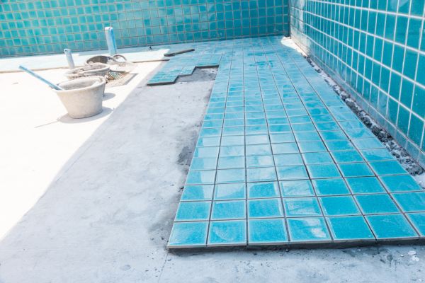 Pool Flooring Installation in Redding