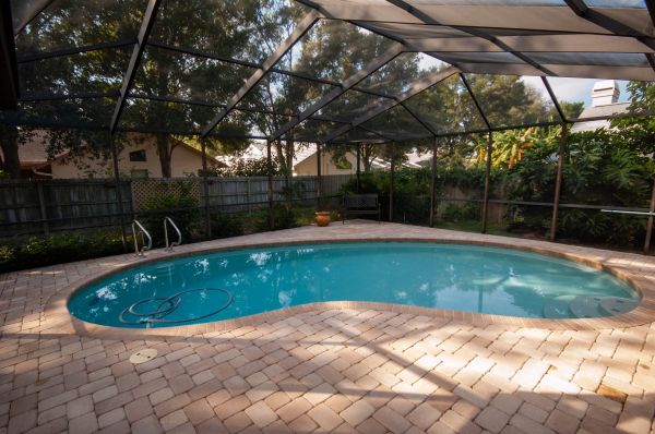Pool Area Paving in Redding